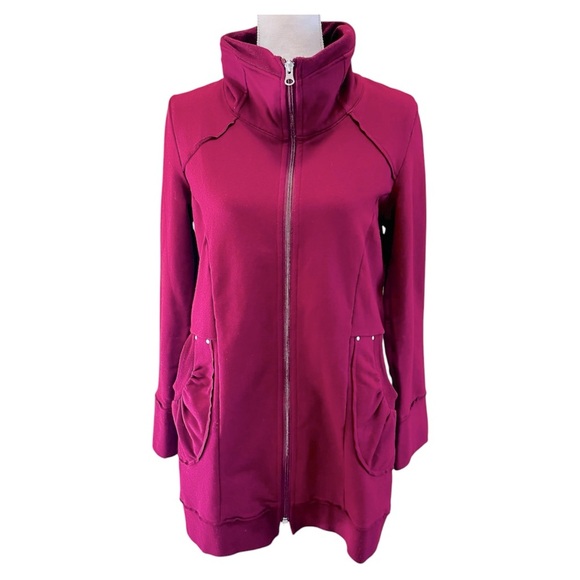 Neon Buddha Pink Sweatshirt Jacket XS X-Small - Picture 1 of 5